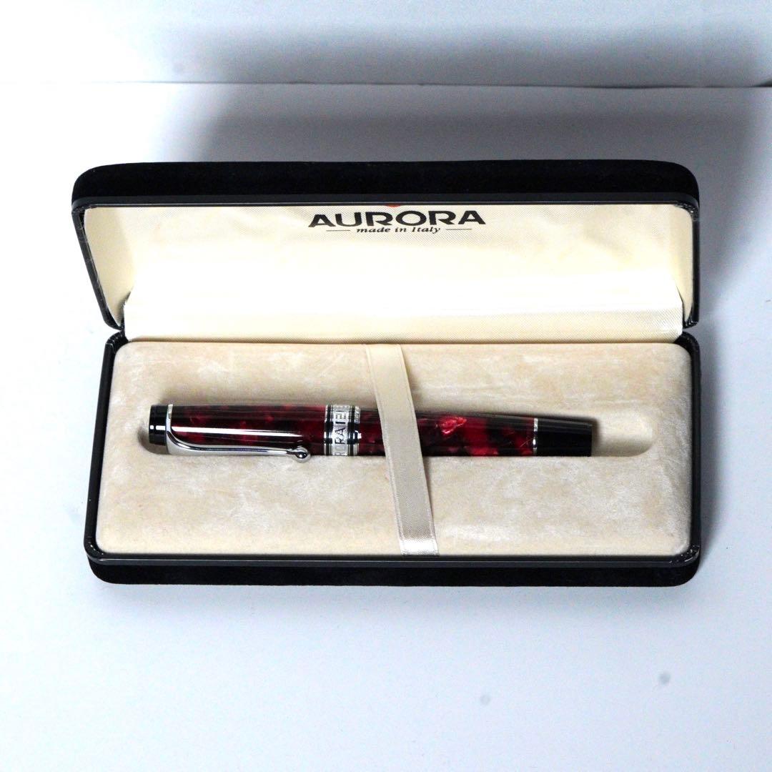 アウロラ　AURORA　ボールペン オプティマ　箱付き　高級　イタリア　レッド
