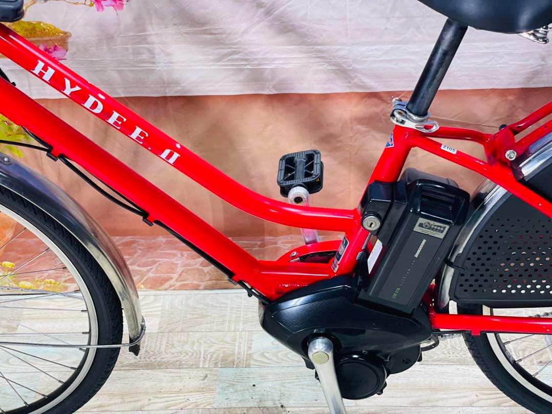 26インチHYDEE!! ⭐️ブリヂストン子供乗せ電動アシスト自転車Y2105