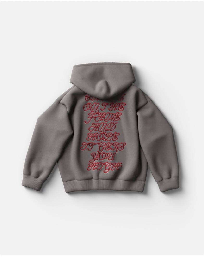 (残り1個)新品レディーガガ VIPGOLD HOODIE 灰　M〜最安値〜