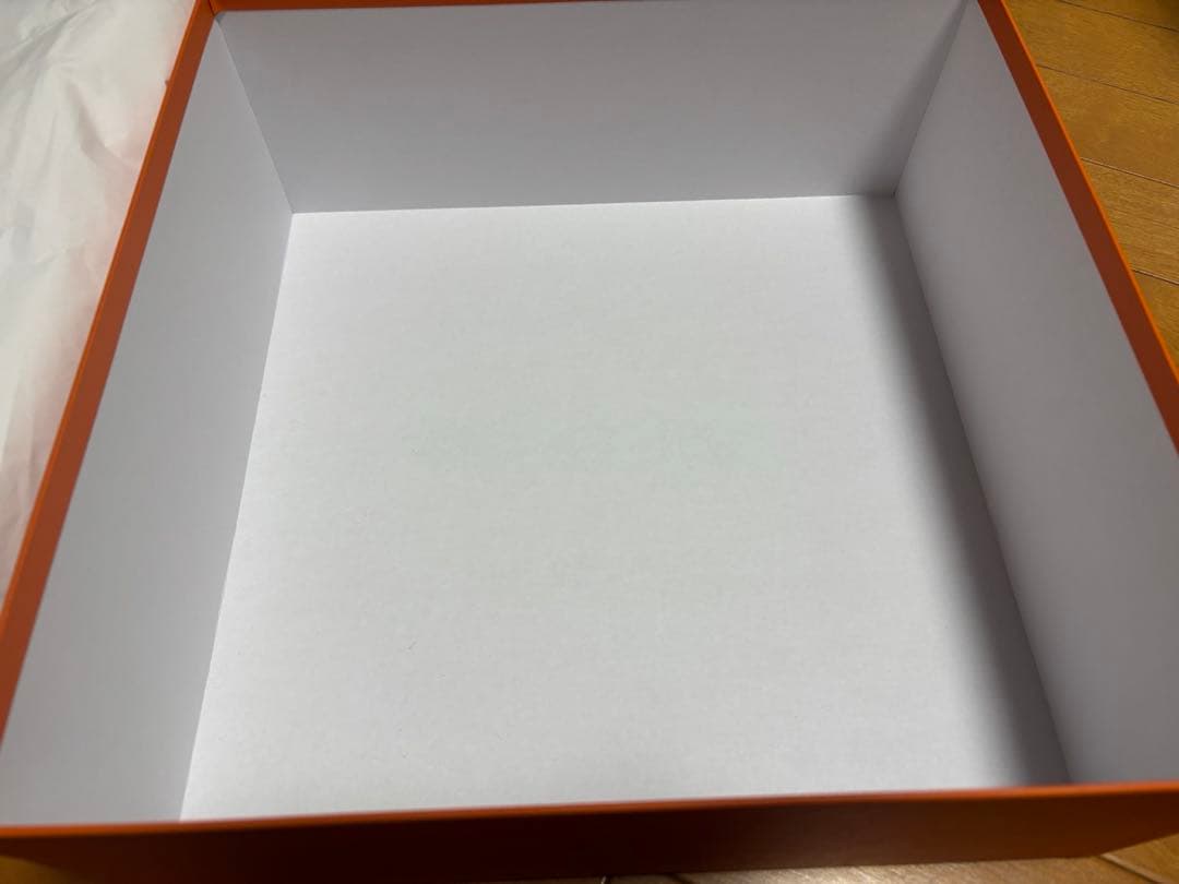 エルメス　HERMES 空箱　梱包用紙付　美品34.6✖️34.6✖️14.0