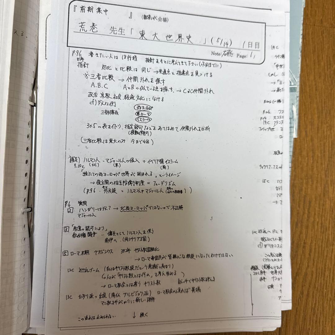 東大特進　世界史　荒巻　全部セット