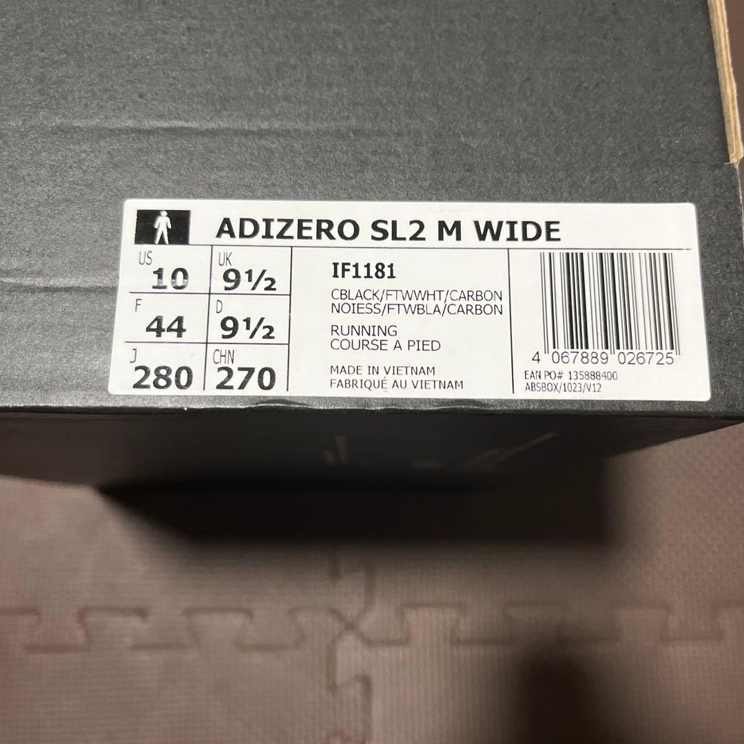 ADIDAS ADIZERO SL2 28cm ワイド