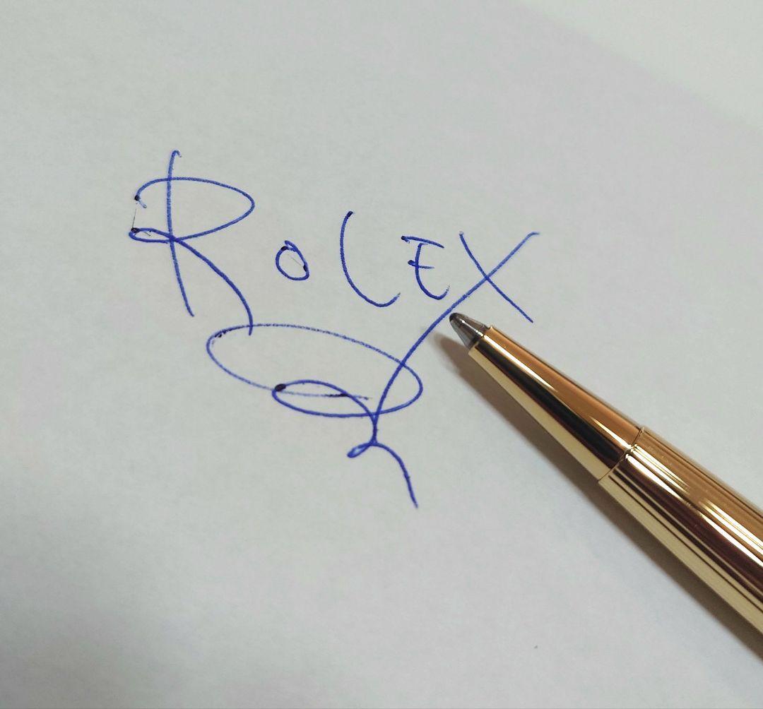 【希少】ROLEX ゴールド ボールペン レザーケース付き