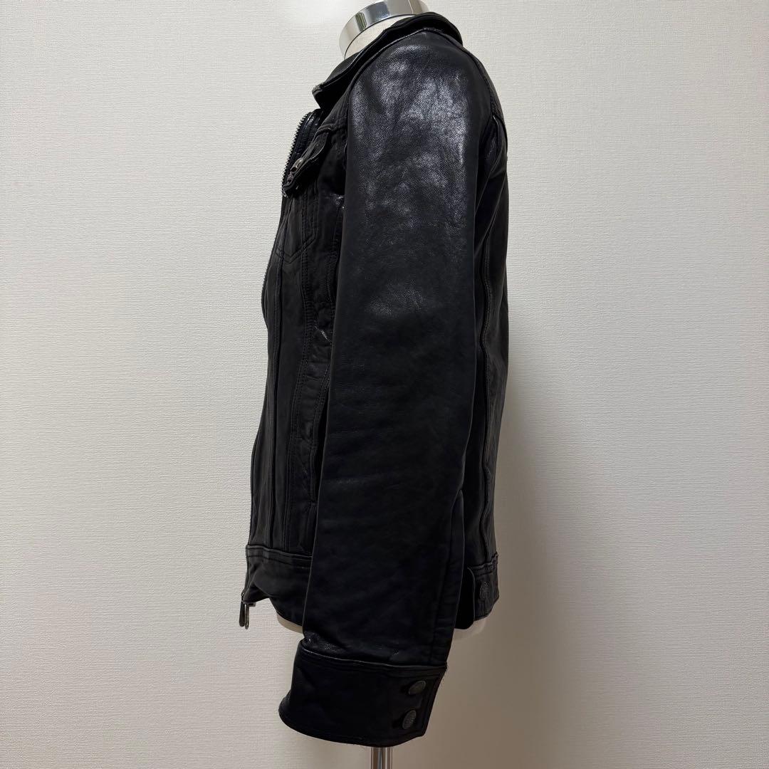 ジャックローズ×COLLARS 武装戦線　レザージャケット　スカル　ブラック　M