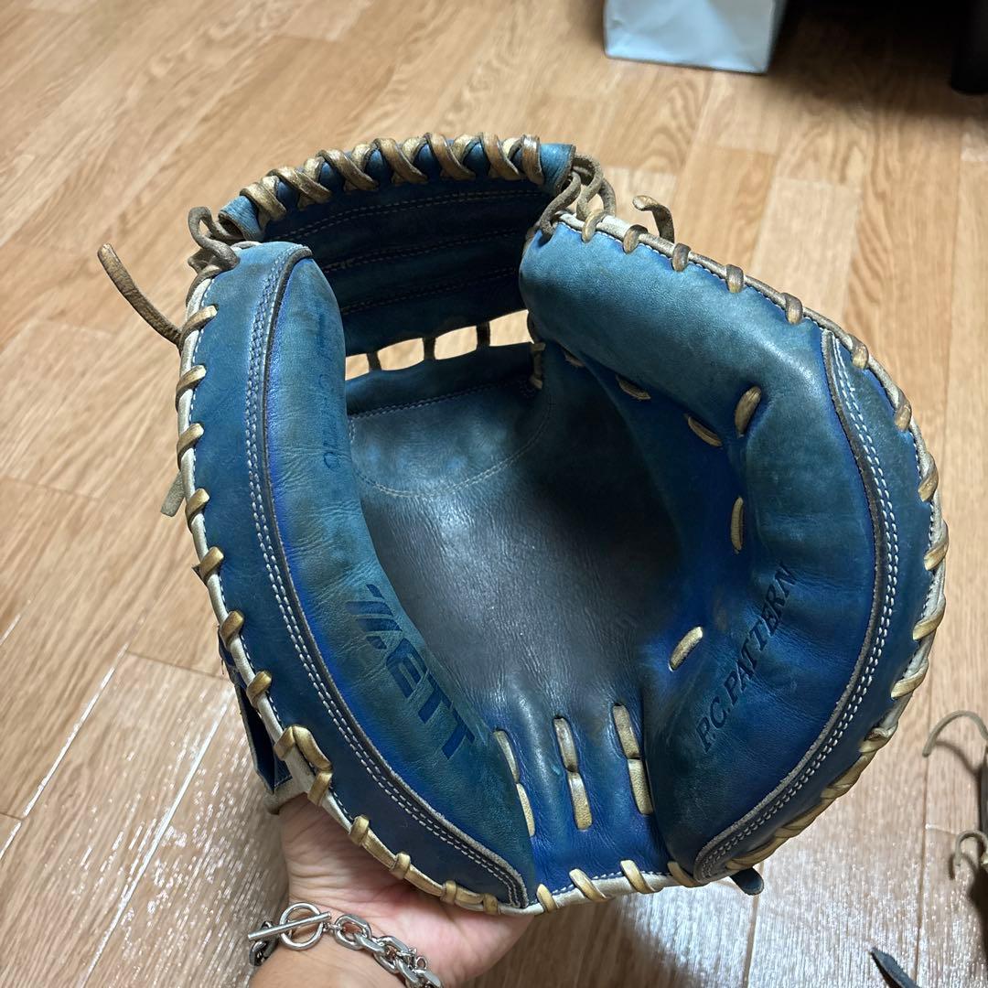 ETT 硬式グローブ 青