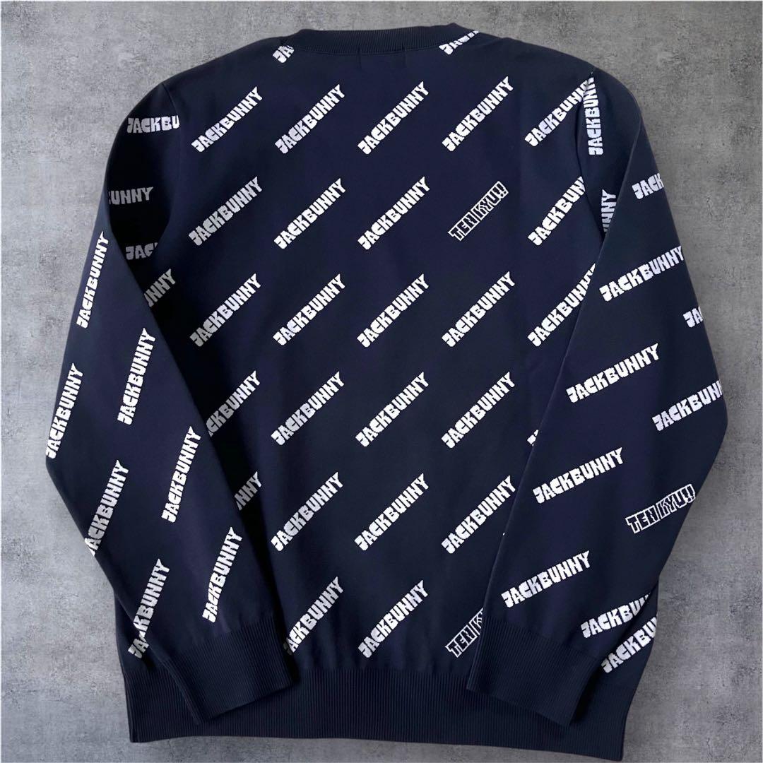 【新品】ジャックバニー 2023年　AmossaSL ニット　LL/紺　セーター
