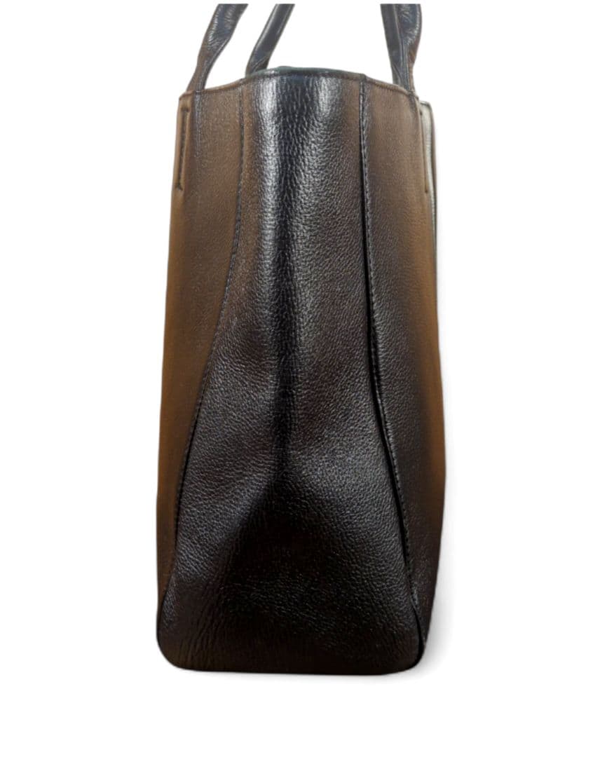 SHIPSシップス　レザートートバッグ　メンズトート黒