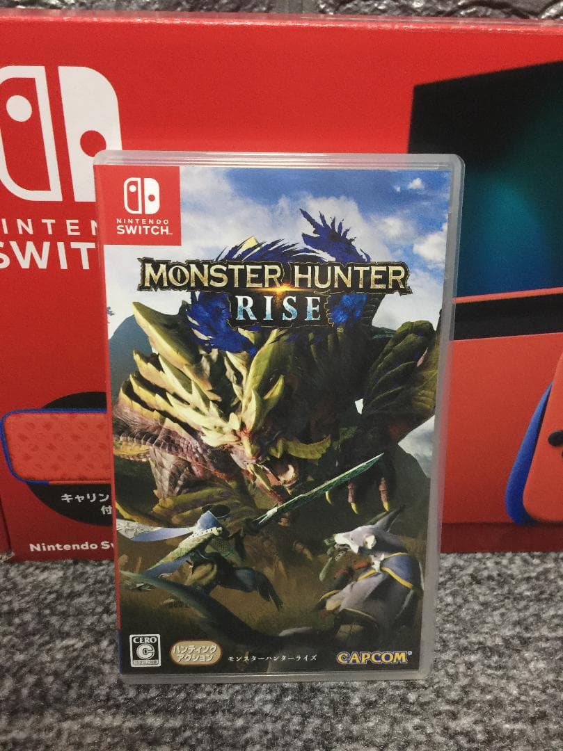 Nintendo Switch  マリオレッド×ブルー＋モンスターハンターライズ