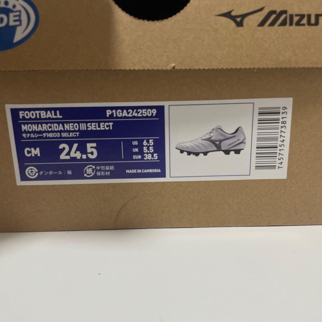 Mizuno フットサルシューズ 24.5cm サッカーシューズ ミズノ