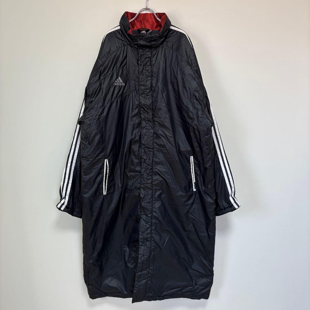 adidas アディダス ベンチコート ブラック メンズサイズ3XO