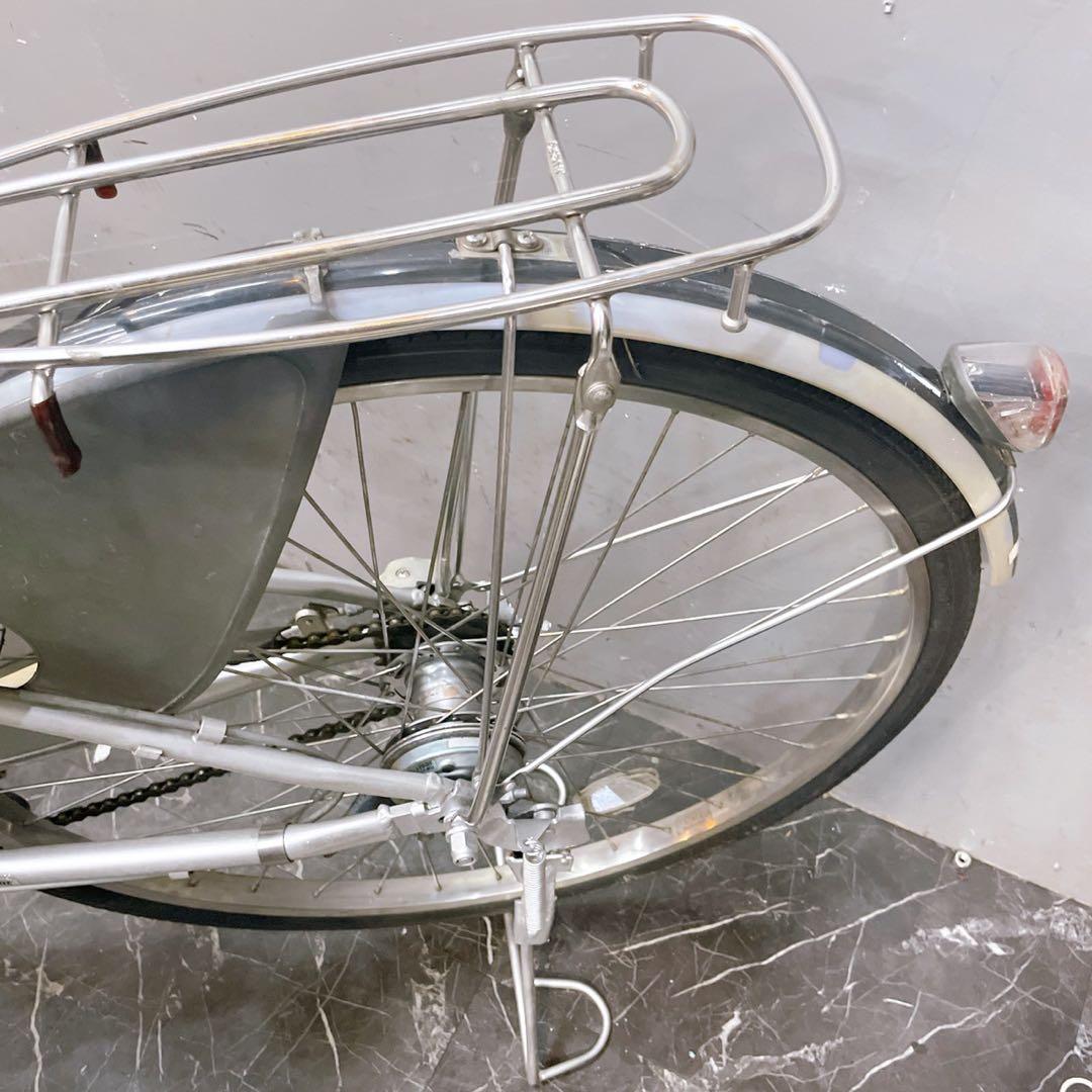 【26】電動自転車 ブリヂストン Assista シルバー 26インチ