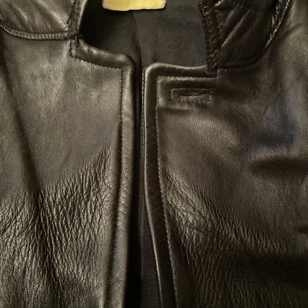 70s フランス製　M.I.C Cuir レザージャケット ブラック