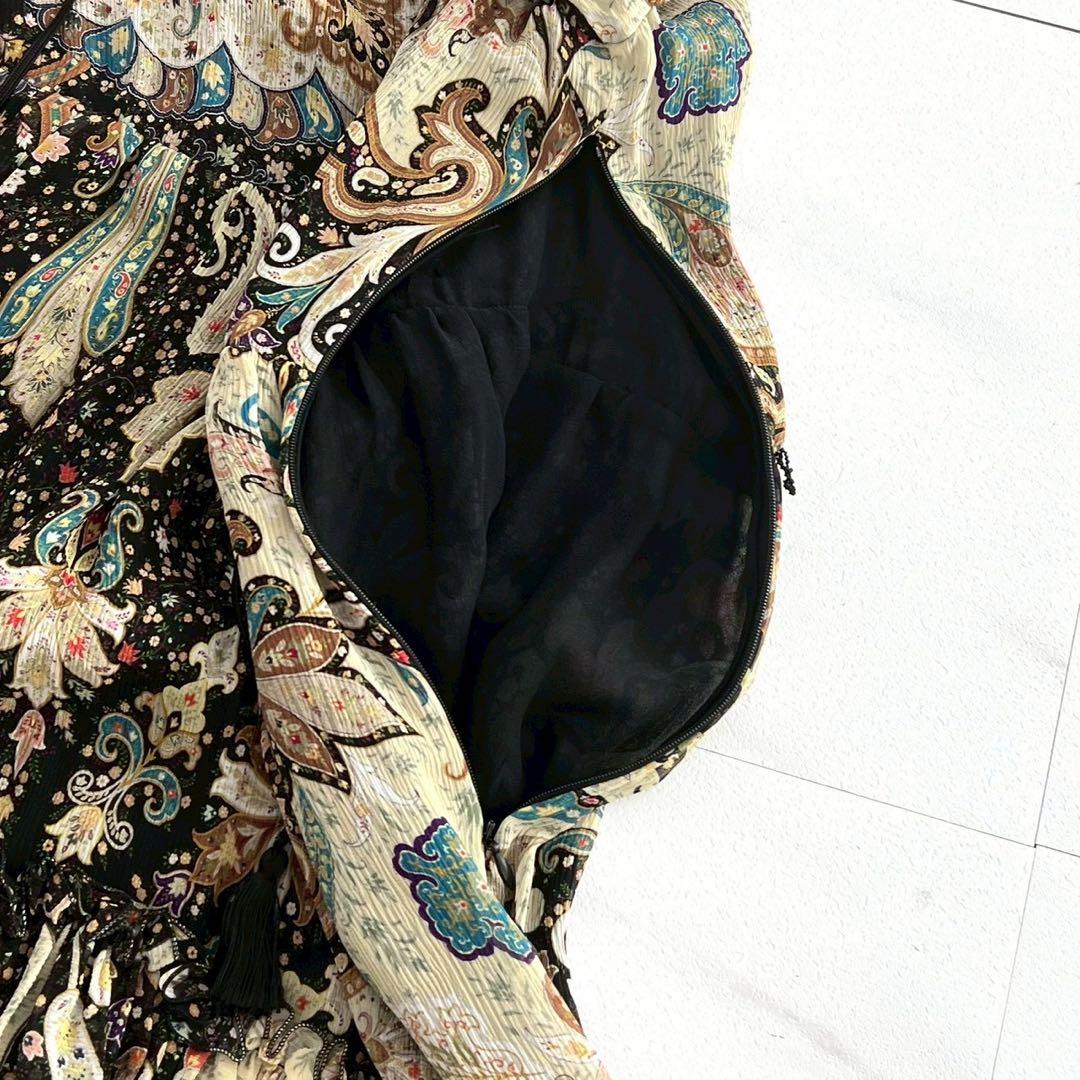 極美品✨ETROエトロ2020コレクション シルク100% マキシ丈ワンピース