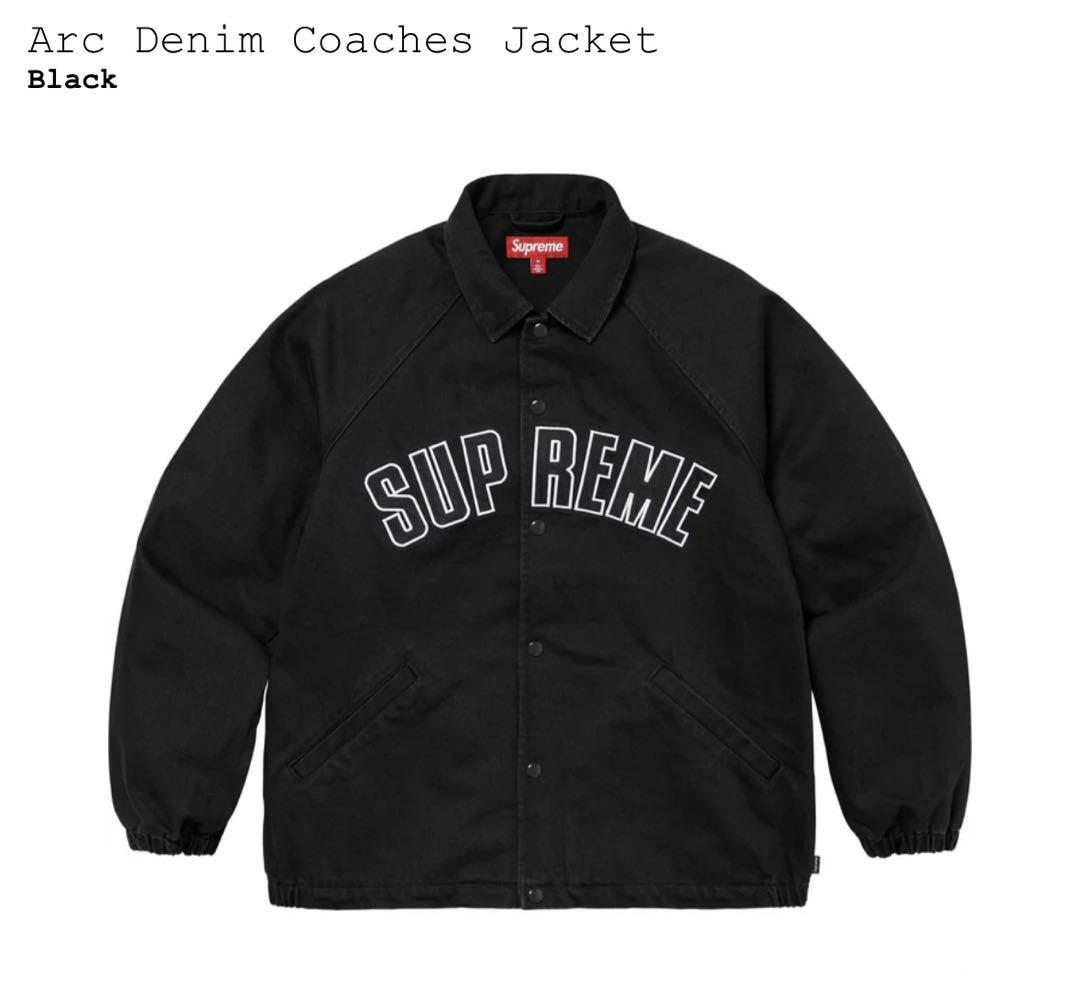ジャケット・アウター Supreme Arc Denim Coache Jacket Black L