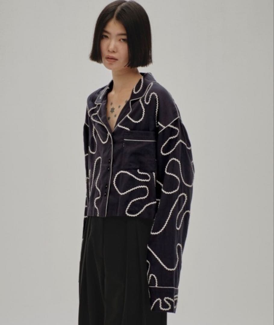 トップス TODAYFUL Embroidery Pajamas Shirts