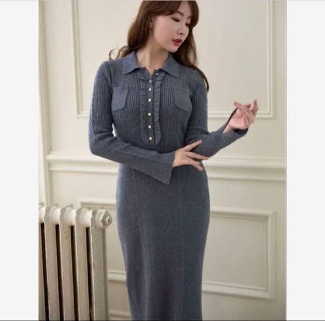 her lip to♡ Margot Knit Long Dress Sサイズ