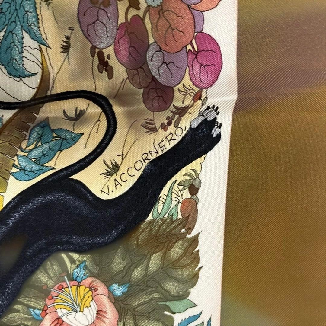 超希少　オールドグッチ　スカーフ シルク　ヴィットリオ アッコルネロ　GUCCI