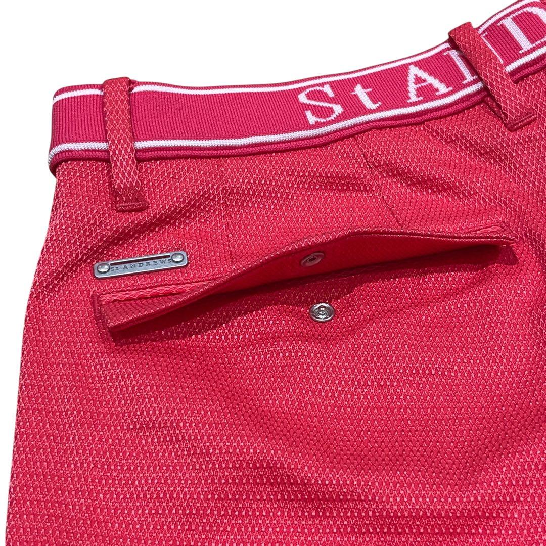 【未使用】セントアンドリュースSt Andrews ストレッチゴルフパンツピンク