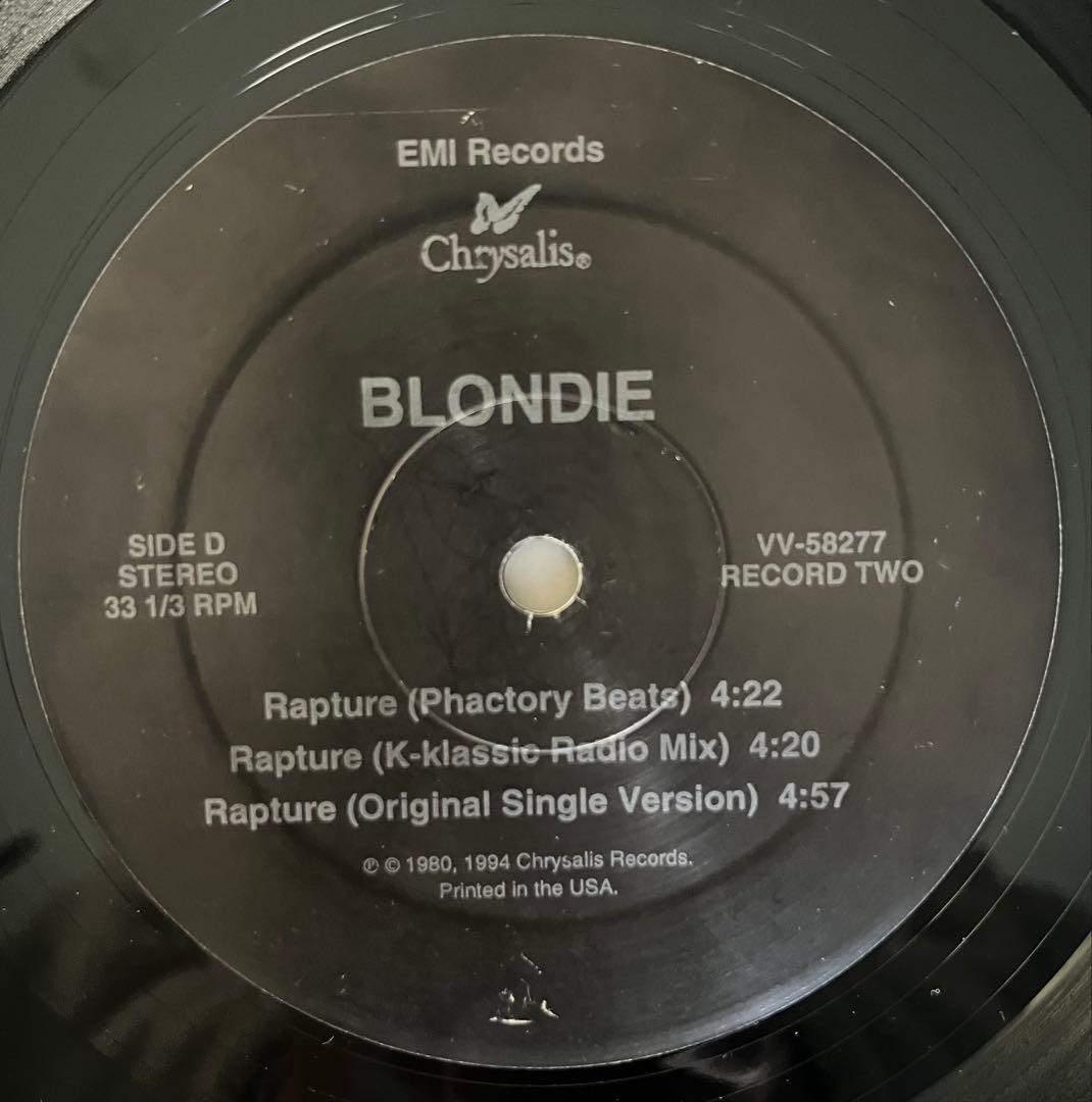 洋楽 US2LP Blondie / Rapture Remix