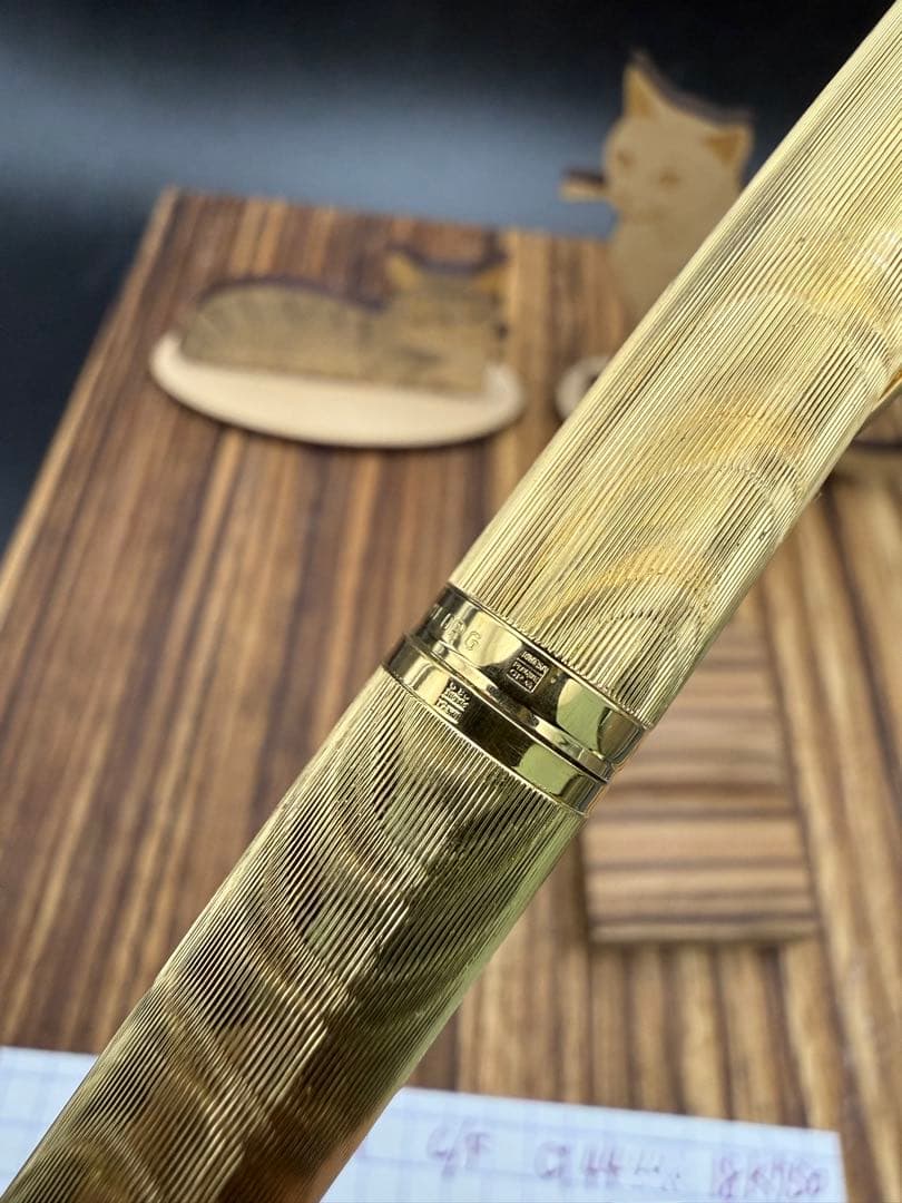 WATERMAN 万年筆 CF-44T 18K モアレ 18KG.P