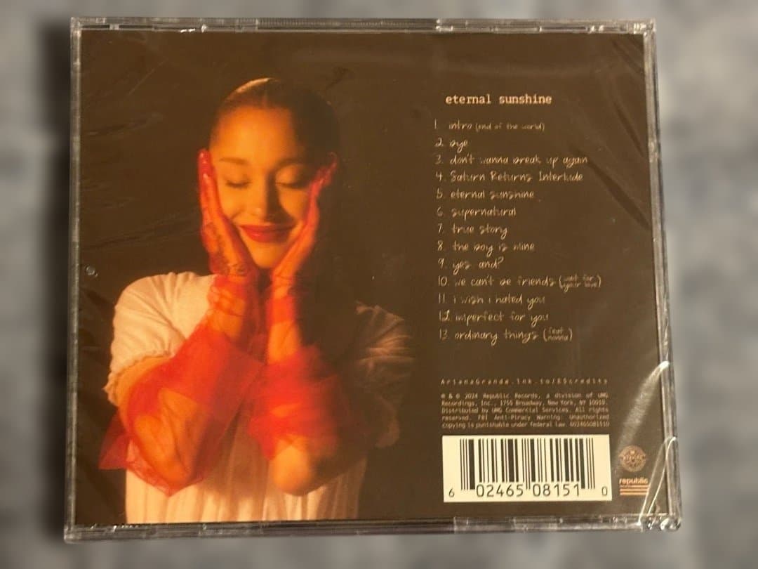 Ariana Grande Eternal Sunshine サイン入り