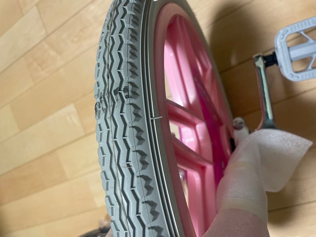 《未使用》ブリヂストン　一輪車　18インチ　ピンク
