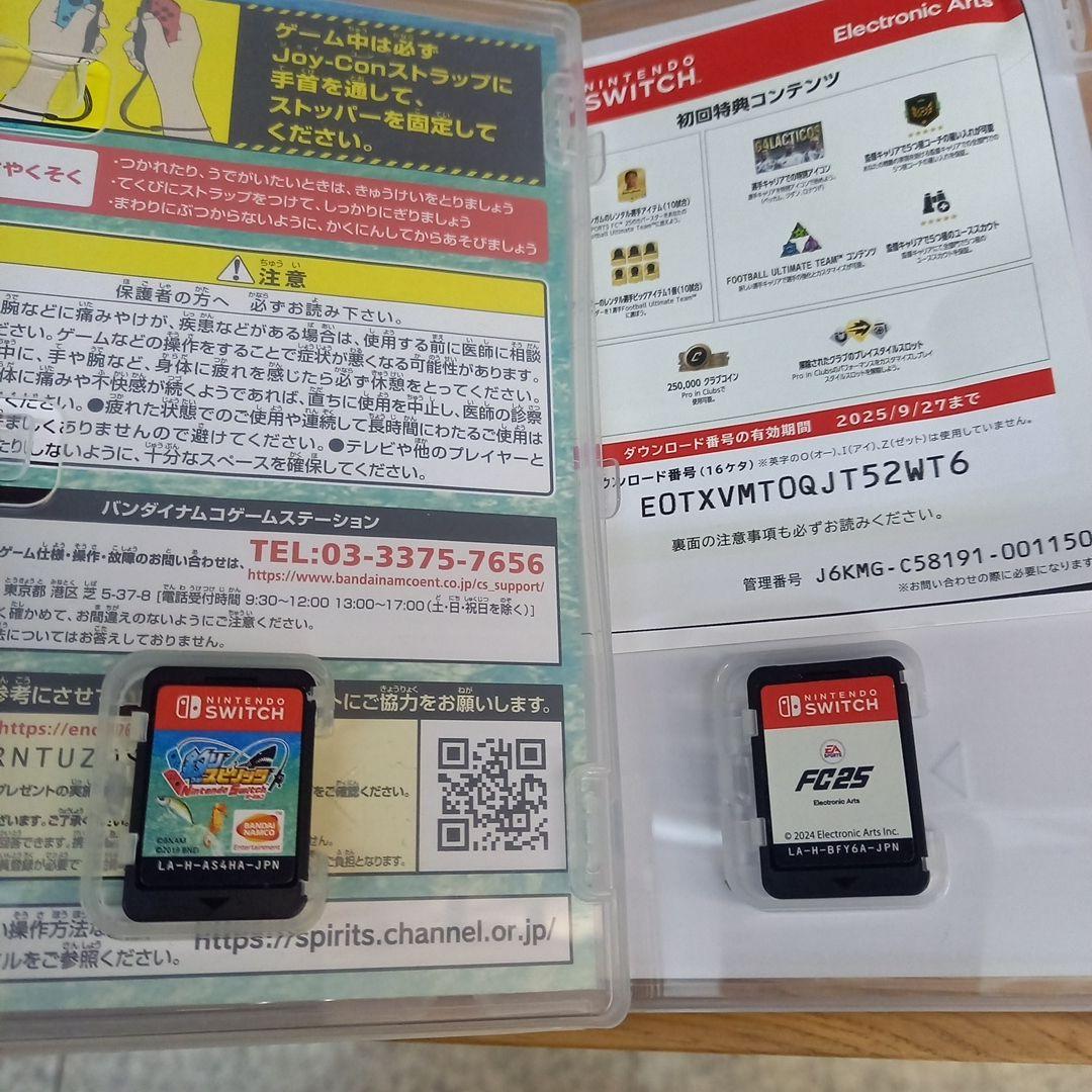 Switch　マインクラフト　ドラゴンボール　カービィ　釣りスピリッツ　FC25