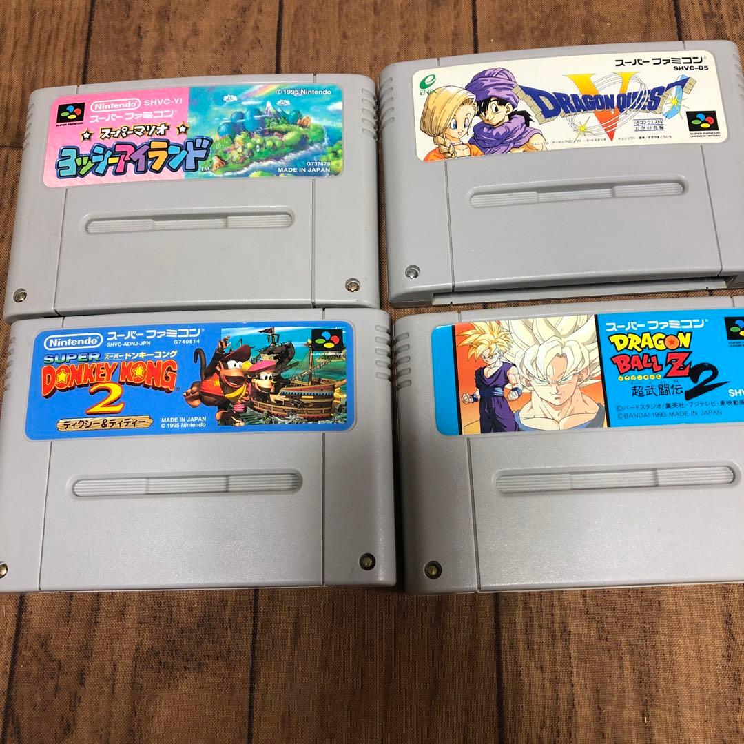 ニンテンドー　スーパー　ファミコン　本体　ソフト14