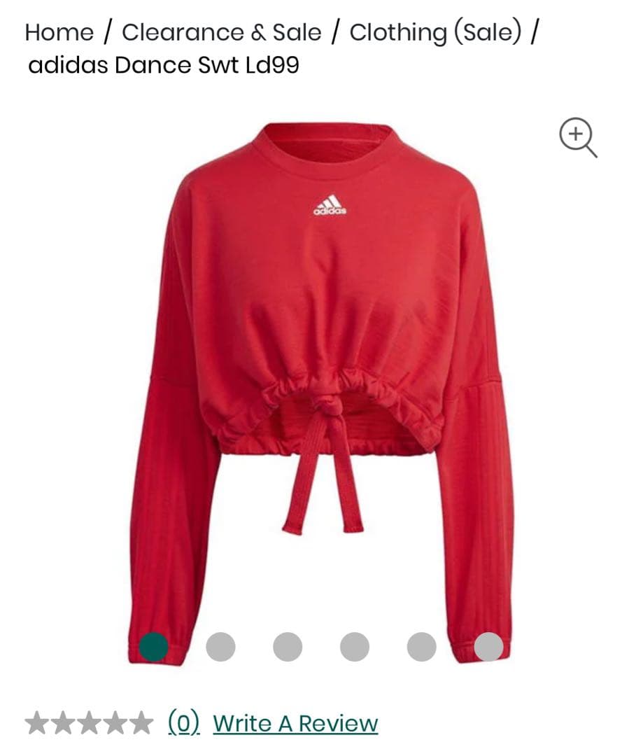 adidas アディダスダンス SWT Ld99 Ｍ　日本未発売