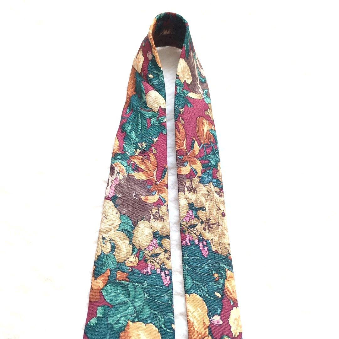 Paul Smith　ネクタイ　花柄　総柄　シルク　紳士服