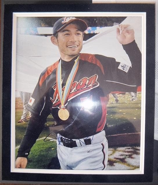 イチロー選手 2006 WBC 直筆サイン入りホームジャージー(額入り)