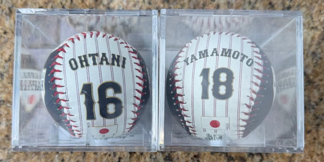 WBC 大谷・山本 背番号入りボール2個セット