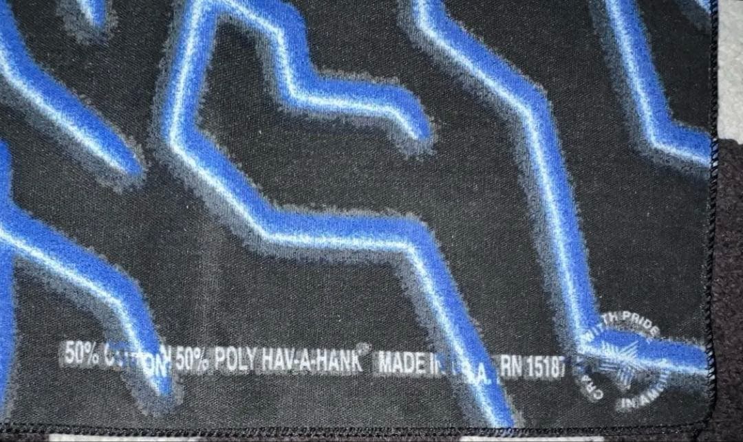 レア 80's HAV-A-HANK 蓄光バンダナ スカル