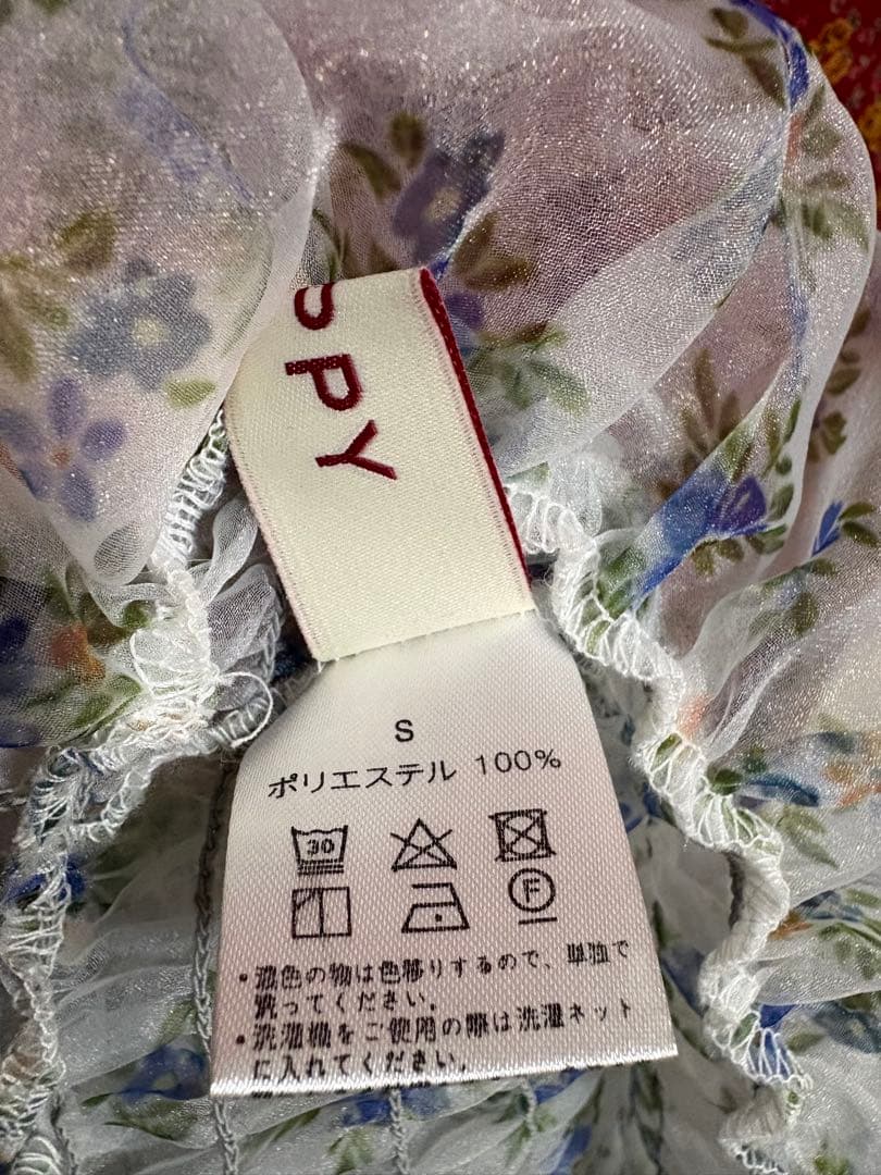 POPPYフラワーシースルーキャミワンピース　S