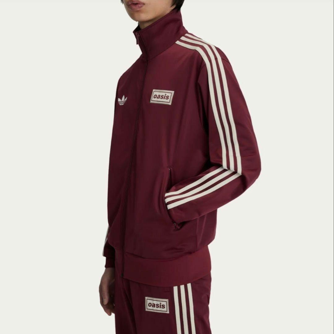 値下海外限定oasis adidas Live'25 トラックジャケットマルーン
