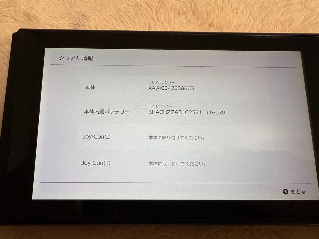 【小さな傷・動作良好】Switch本体のみ 未対策機　RCM○