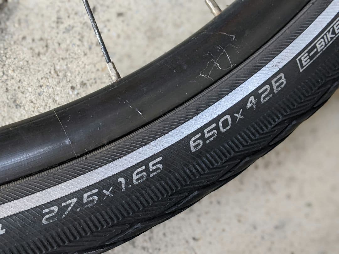 27.5x1.65 650x42B ホイールセット ＊ 愛知 直接 引き取り