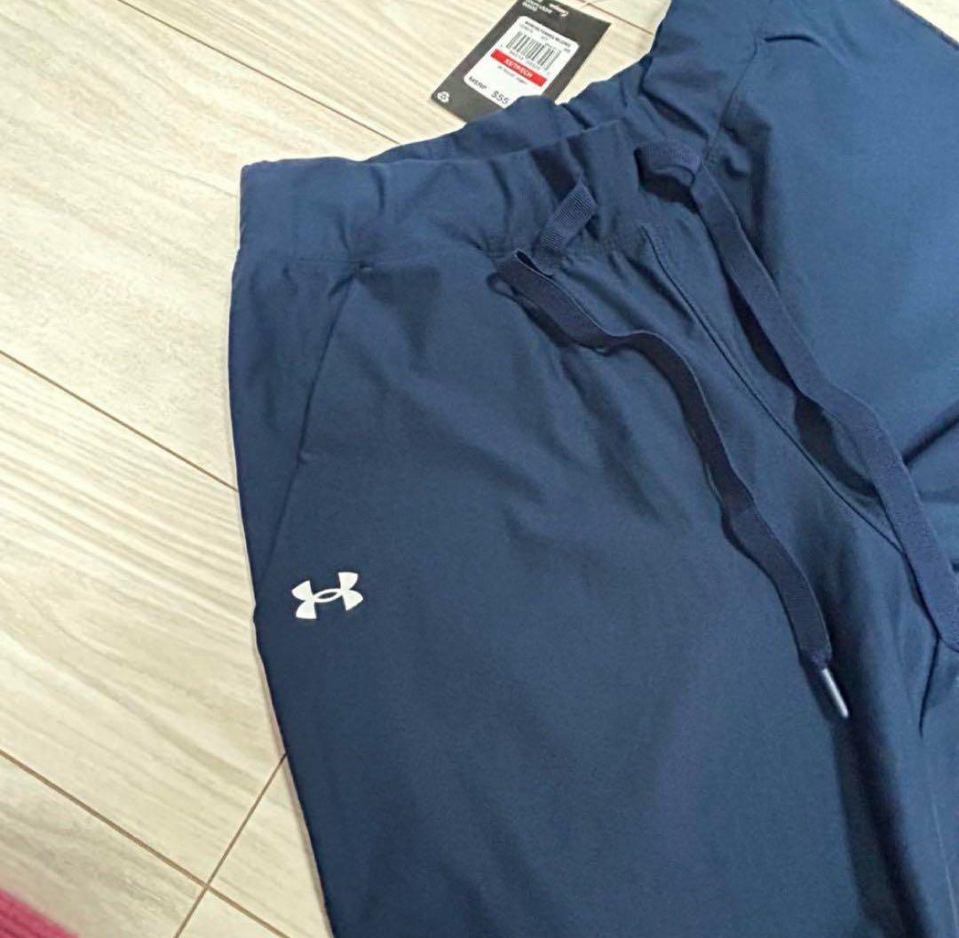 新品　アンダーアーマー　トレーニングパンツ　ランニング　ネイビー