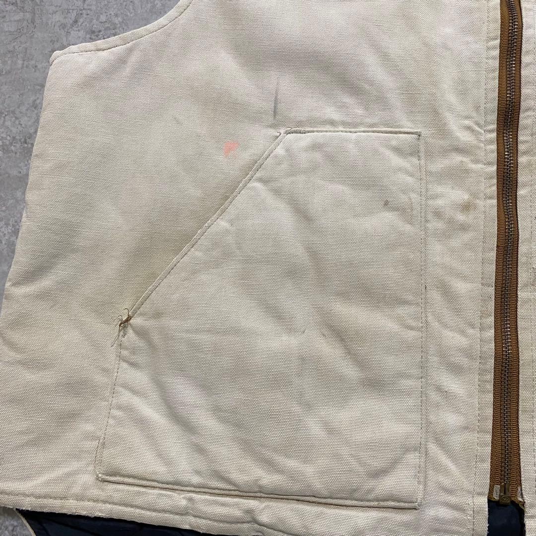Carhartt 星タグ USA製 90s ダック地 中綿 ベスト フェード