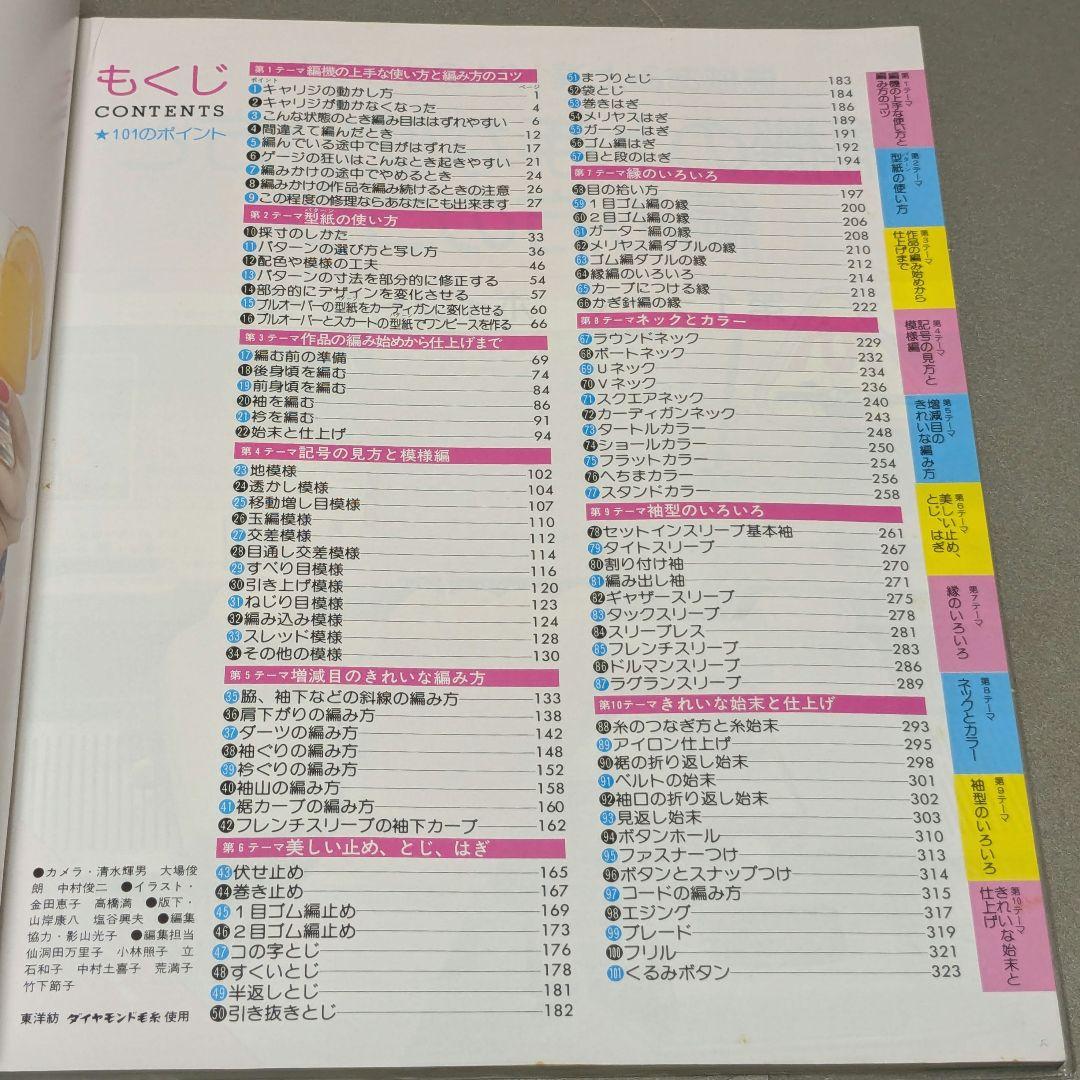 絵を見てわかる 機械あみ 上達101のポイント　普及版　日本ヴォーグ社