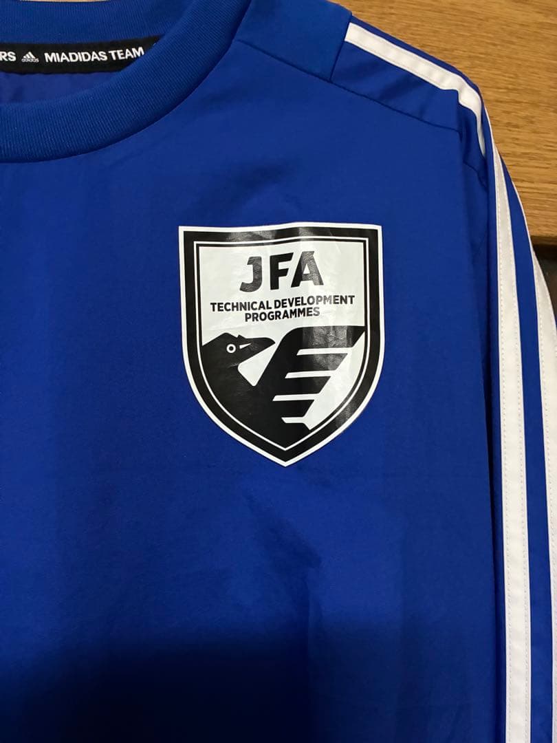 アディダス　JFA ピステ 長袖 セット青