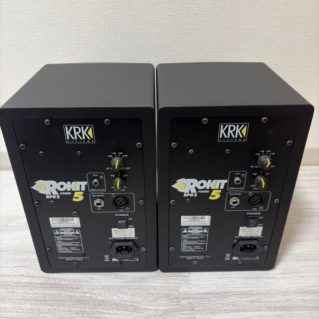 【動作確認済み・中古】KRK Rokit 5 スタジオモニタースピーカーセット