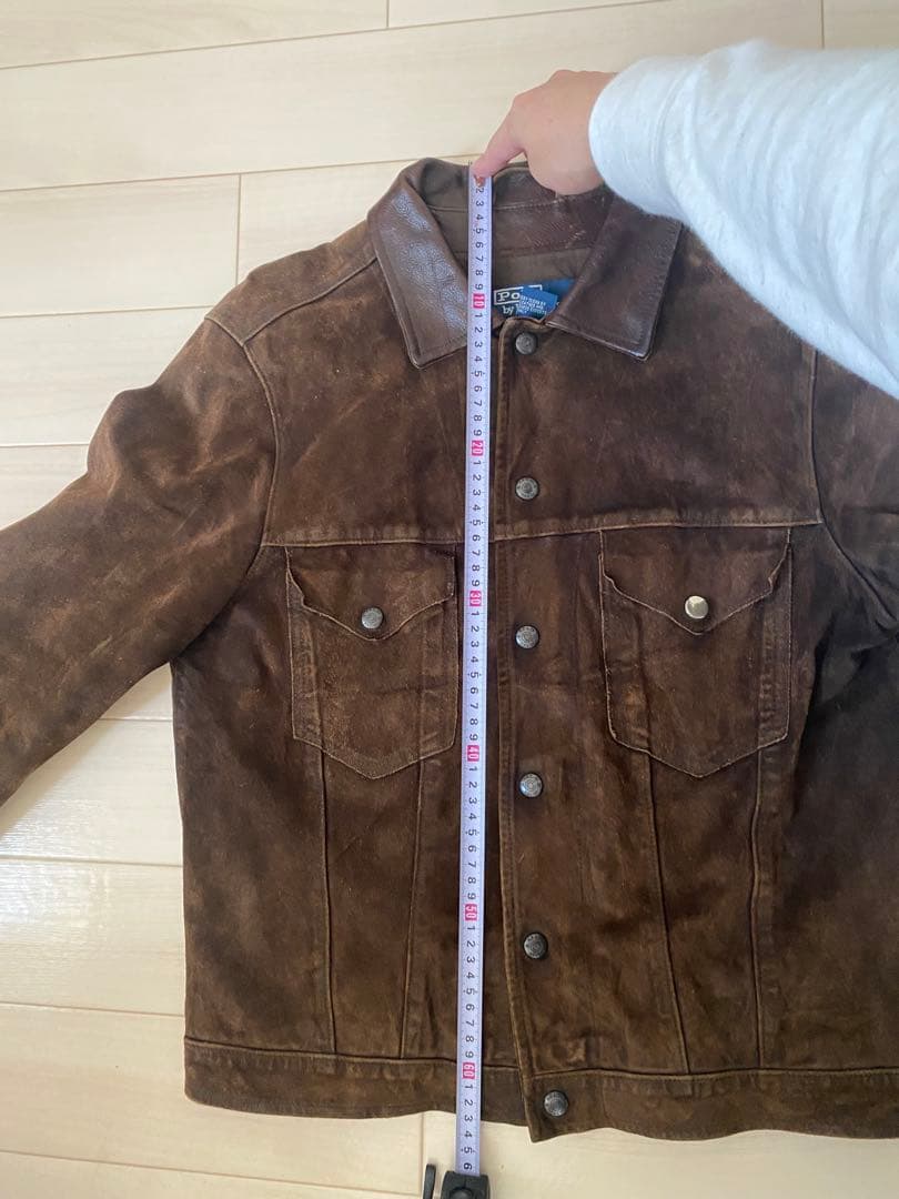 (希少)90s Ralph Lauren スエードトラッカージャケット　Sサイズ