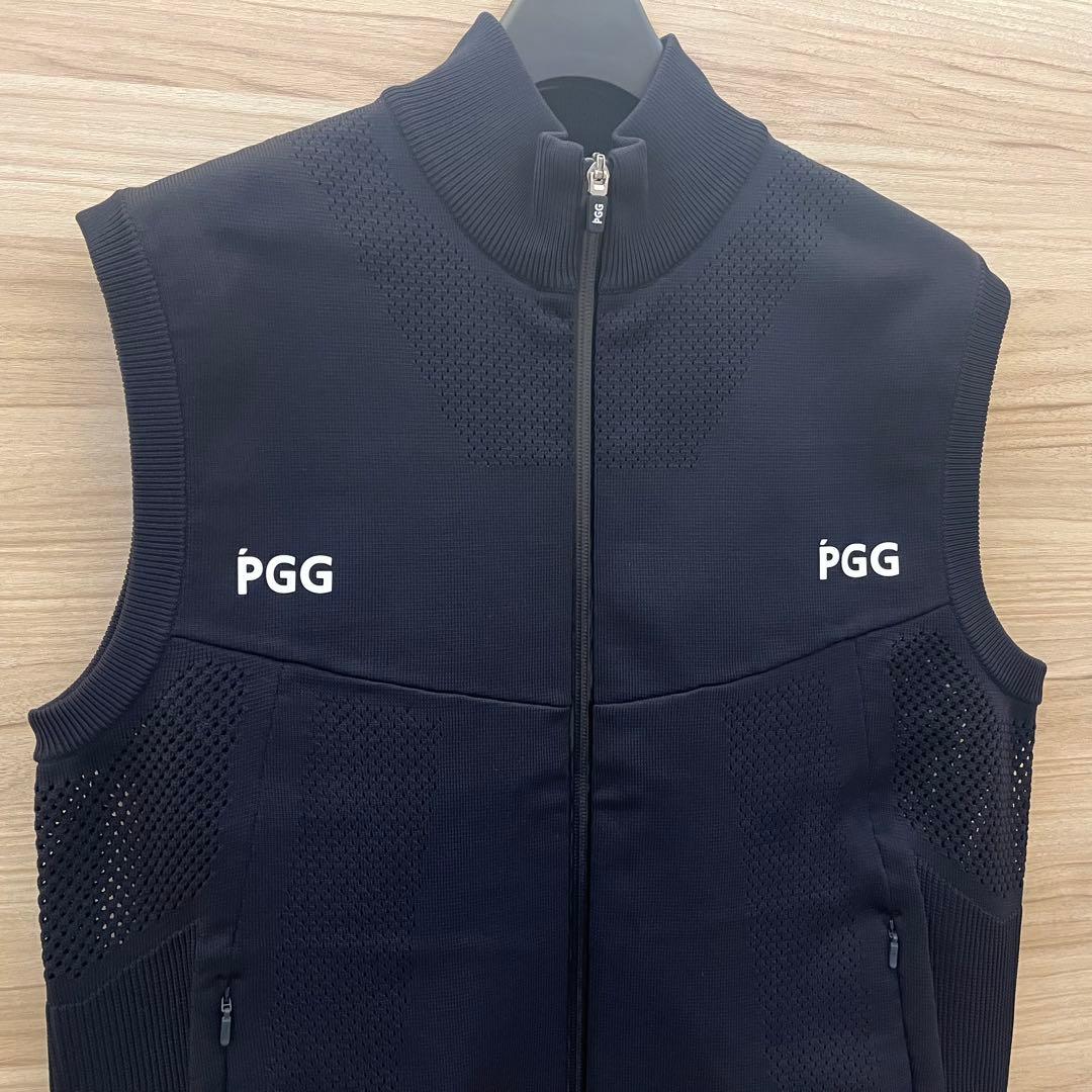 新品★30,800円 PGG パーリーゲイツ ポリエステルヤーンロゴベスト 4
