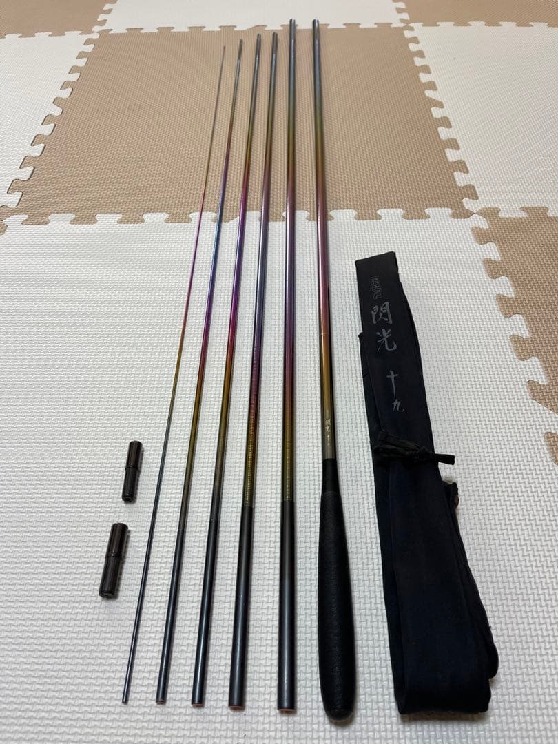 美品　シマノ　飛天弓　閃光　17尺　レインボー　ヘラブナ　竿　ダイワ　希少　ヘラ