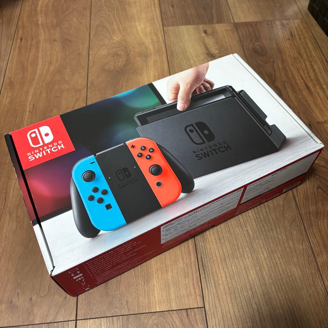 Nintendo Switch 本体 青/赤 +ケース付き