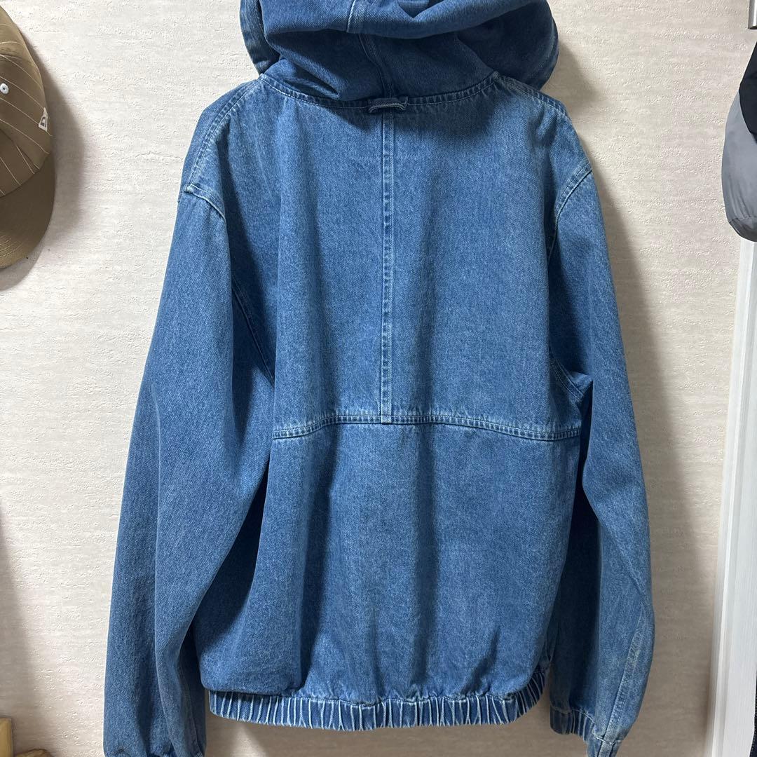 Stussy フード付きデニムジャケットL