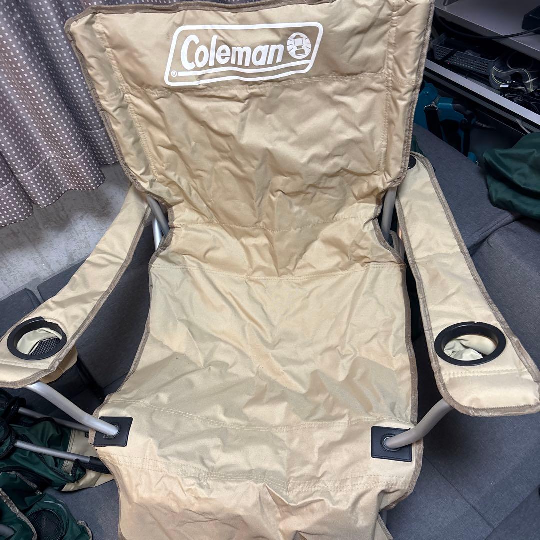 Coleman アウトドアチェア 肘掛け付き三脚セット