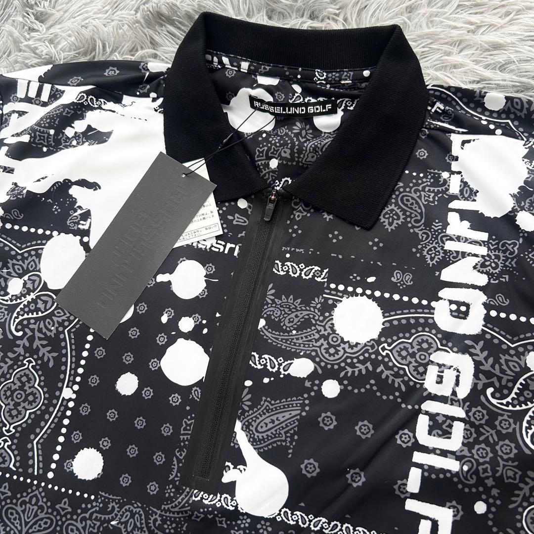 新品　ラッセルノ　セットアップ　ハーフジップ　ポロシャツ　ハーフパンツ　バンダナ