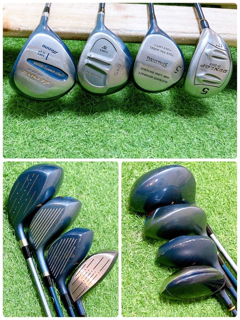 M1【豪華12本セット】ミズノ　ゴルフクラブセット キャディバッグ付 右利き